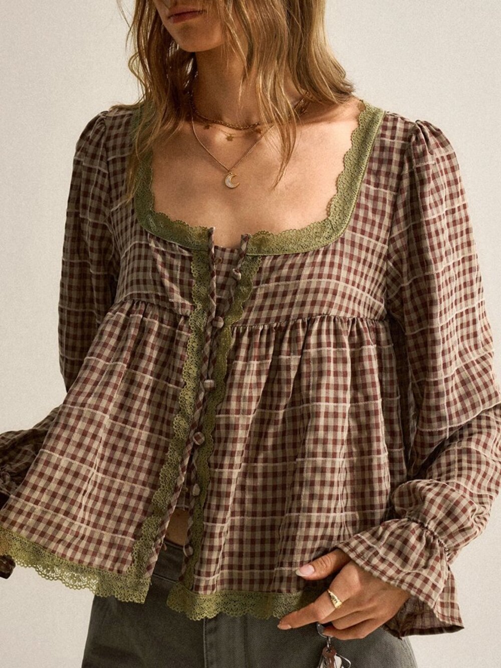 Brown Cute Women's Shirt